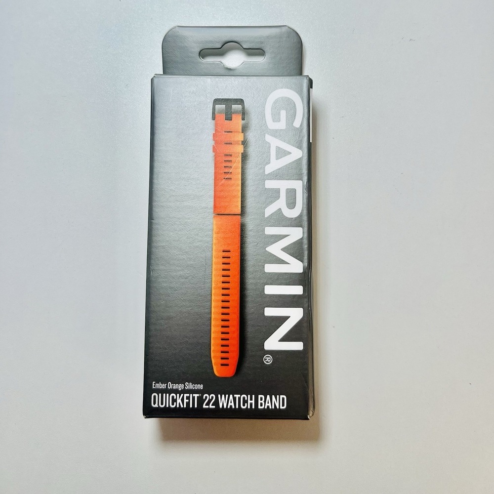 Garmin 22mm QuickFit Watch Band Ember Orange Silicone